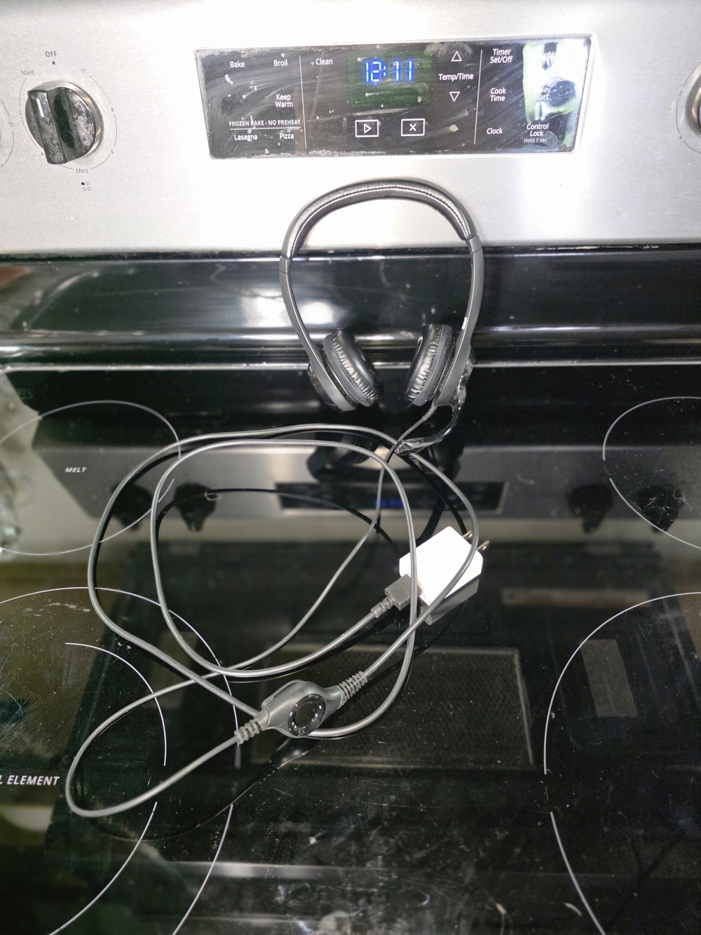 Wired Black On-Ear Headset with Inline Controls